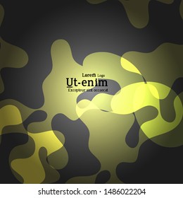Abstract web templates with wavy overlapping gradient shapes on black background. Social media web banner or landing page. Fluid lighting effect with smooth liquid colors. 