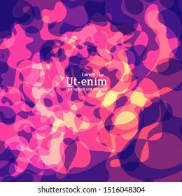 Abstract web templates with wavy overlapping gradient shapes on bright colored background. Social media web banner or landing page. Fluid lighting effect with smooth liquid colors. 