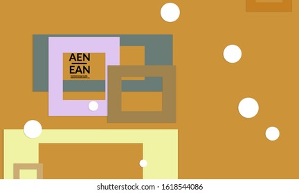 Abstract web wallpaper with paper cut overlapping geometric shapes. Vintage poster. Art with retro colored vector background objects. Material design. Marketing technologies for natural environment