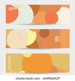 Abstract web wallpaper with paper cut overlapping geometric shapes. Vintage banner. Art with retro colored vector background objects. Material design. Artistic geometric pattern. Vector illustration. 