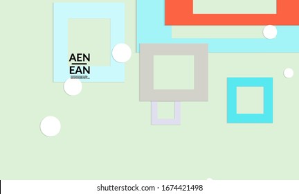 Papel pintado abstracto con formas geométricas superpuestas de corte de papel. Afiche de época. Arte con objetos de fondo vectoriales de color retro. Diseño de material. Tecnologías de comercialización para el medio ambiente natural