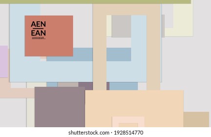 Resumen de fondo de pantalla web con corte de papel que se solapa con marcos rectangulares. Afiche de época. Arte con objetos de fondo vectoriales de color retro. Diseño material. Tecnologías de comercialización para el medio ambiente natural