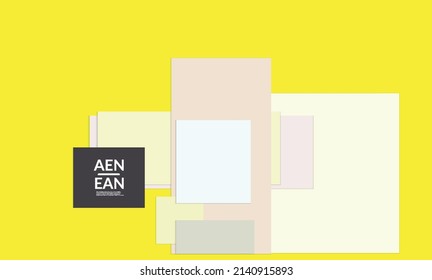 Abstract web wallpaper with paper cut overlapping rectangles. Vintage poster. Art with retro colored vector background objects. Material design. Artistic stationary template for wed technologies. 
