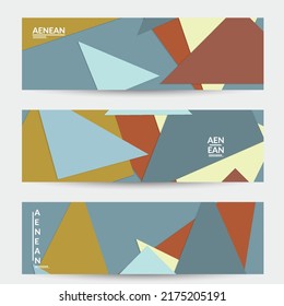 Resumen de fondo de pantalla web con formas geométricas superpuestas de corte de papel. Cartel vintage. Arte con objetos de fondo vectoriales de color retro. Diseño material. Patrón geométrico artístico. Ilustración vectorial. 