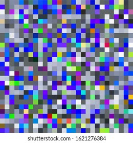 Abstract webpunk and vaporwave style background with pixelated glitched screen.