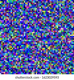 Abstract webpunk and vaporwave style background with pixelated glitched screen.