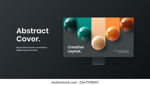 Resumen de la ilustración vectorial de diseño de sitios web. Simple plantilla de pantalla del sitio de simulación de escritorio.