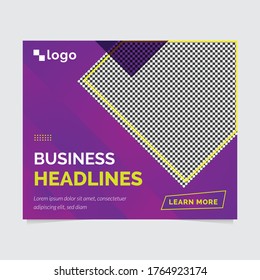 Abstract Website Display Banner Ads Size