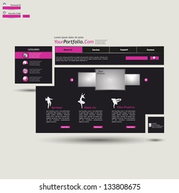 abstract Website template