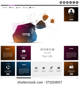 Abstract Website Template Design