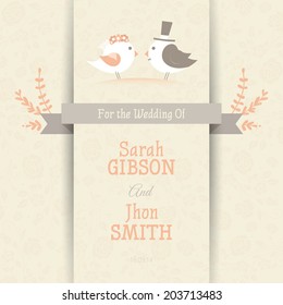 abstract wedding background with some special objects