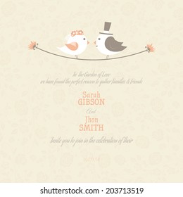 abstract wedding background with some special objects