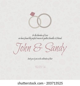 abstract wedding background with some special objects