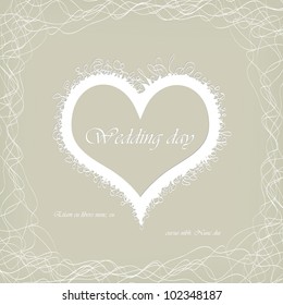 Abstract wedding card