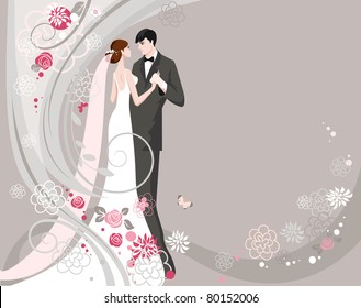 Abstract wedding ceremony