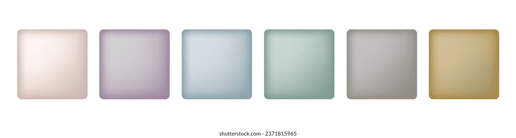 Abstract Wedding colors palette. Blush powder compact, Shadow Cosmetics for Eye Makeup palette isolated on white background. Coral, pink, purple colors for fashion. Vector illustration. Art design
