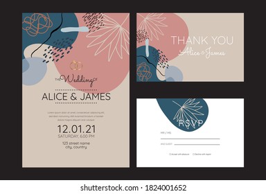 Abstract wedding invitation. Good for cover, invitation, banner, placard, brochure, poster, card, flyer and other.