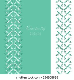 Abstract wedding invitations or announcements.  Greeting card with place for your text. Vector.