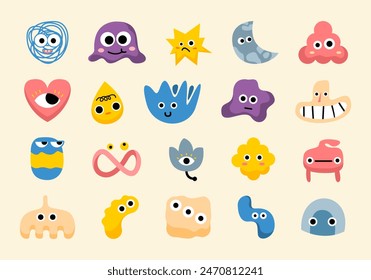 Abstract Weirdos Character Element Set