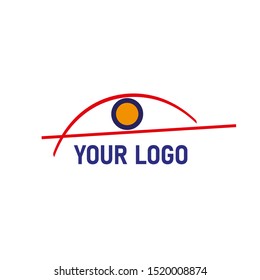 Abstract whale geometric logo template. Vector Illustration.