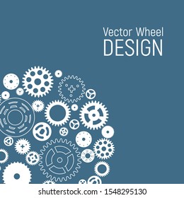 Abstract Wheel Design Background. Vector Illustration EPS10