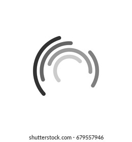 Abstract Whirlpool Line Logo Template Illustration Design. Vector EPS 10.