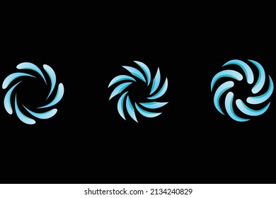 Abstract Whirlpool Logo Design And Symbol Art