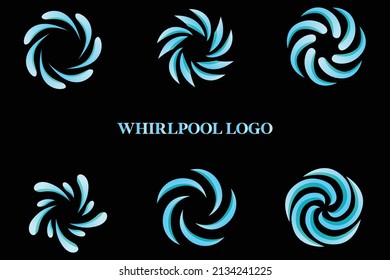 Abstract Whirlpool Logo Design And Symbol Art