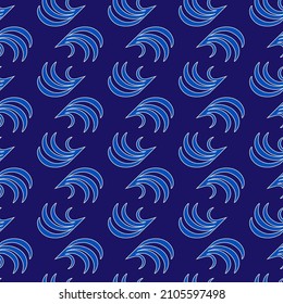 Abstract whirlwind with wavy line seamless pattern. Fashion graphic design. Modern stylish texture. Colorful template for prints, textiles, wrapping, wallpaper, banner, business. Vector illustration