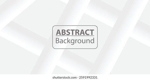 Abstract white 3d banner design background. Abstract white line background. EPS vector illustration