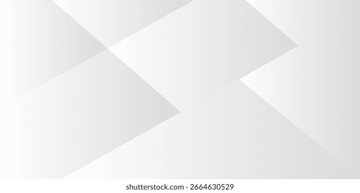 Abstrakter weißer 3D-Banner-Designhintergrund. Vektorgrafik