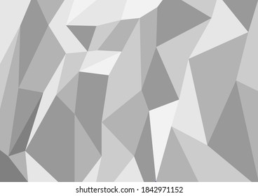 Abstract white 3d polygon wallpaper background.