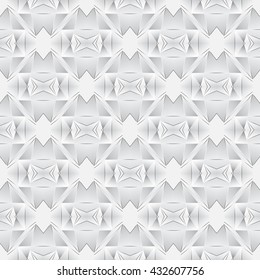 Abstract white 3d texture - seamless background.