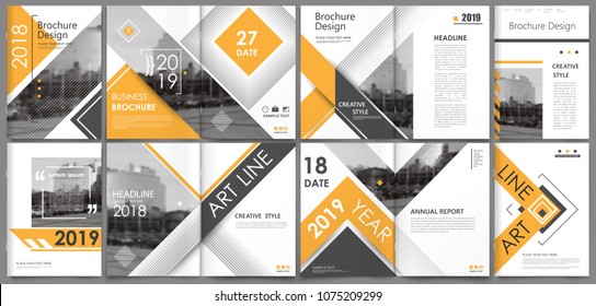 Abstract white a4 brochure cover design. Fancy info banner frame. Modern ad flyer text. Annual report binder. Title sheet model set. Fancy vector front page. City font blurb art. Yellow line figure