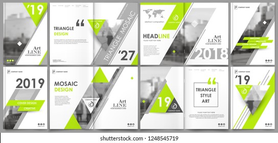 Abstract white a4 brochure cover design. Fancy info banner frame. Modern ad flyer text. Annual report binder. Title sheet model set. Fancy vector front page. City font blurb art. Green line figure 