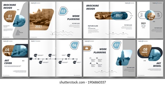 Abstract white a4 brochure cover design. Fancy info banner frame. Modern ad flyer text. Annual report binder. Title sheet model set. Fancy vector front page. City font blurb art. Blue line figure