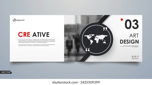 Abstract white a4 brochure cover design. Fancy info banner frame. Modern ad flyer text. Annual report binder. Title sheet model set. Fancy vector front page. City font blurb art. Red line figure