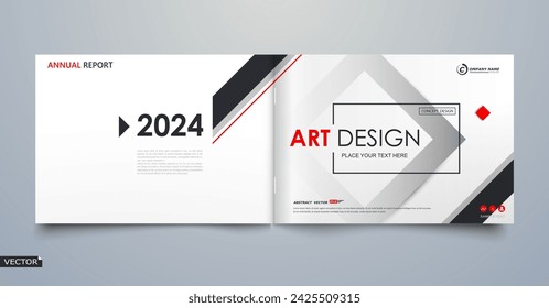Abstraktes weißes a4 Broschürendesign. Ausgefallener Info-Bannerrahmen. Moderner Flyer-Text. Binder für den Jahresbericht. Titelblattmodellsatz. Ausgefallene Vektor-Titelseite. Städtische Schriftart Blurb Art. Rote Linie Abbildung