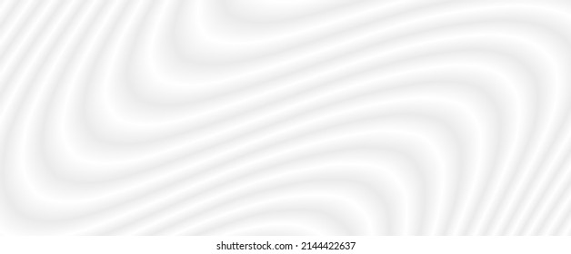 Abstract white background with 3D striped pattern, interesting architectural minimal white grey background, emboss design for business presentation, vector illustration.

