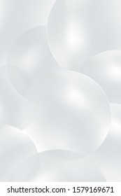Abstract white background from balls or circles similar to flickering lights in defocus.