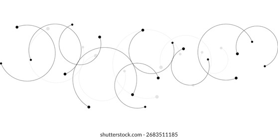  Abstract white background with black circle rings.