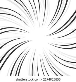 Abstract White Background With Black And Gray Perspective Swirl Explosion Lines. Centered Cartoon Comic Bang Wallpaper