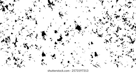Abstract white background with black grunge texture. Modern horizontal backdrop. Vector illustration.