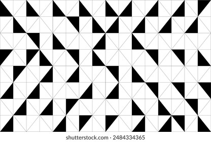 abstract white background with black triangles