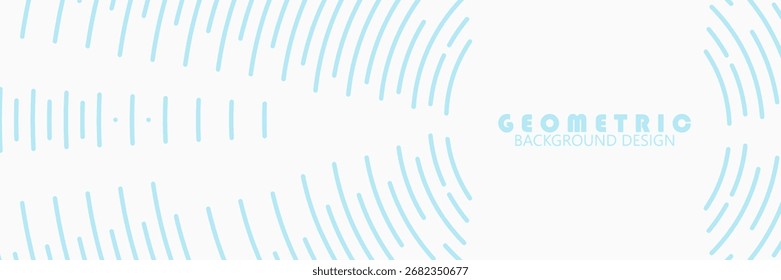 Fundo branco abstrato com linhas circulares azuis. Círculo concêntrico. Padrão de linhas redondas. eps10, site, cartaz, design simples e elegante.