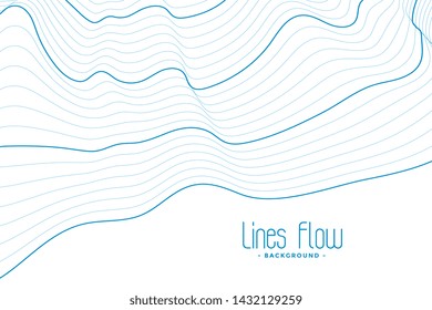 abstract white background with blue contour lines