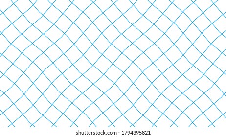 Abstract White Background. Blue Geometric Lines Zigzag Waves Square Pattern. Flat Vector Illustration Design Template Element
