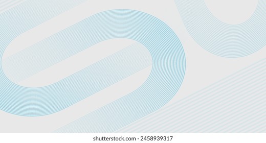 Abstract white background with blue lines. Minimal lines. Modern design for brochure, company, cover, banner, poster, website, flyer. Futuristic technology concept.