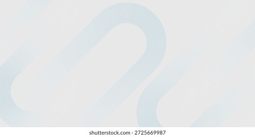 Abstrakter weißer Hintergrund mit blauen Linien. Minimale Linien. Modernes Design für Broschüre, Firma, Cover, Banner, Poster, Website, Flyer. Futuristisches Technologiekonzept. Vektor EPS 10