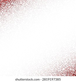 Abstract white background with bright red sparkles in opposite corners for decoration. eps 10